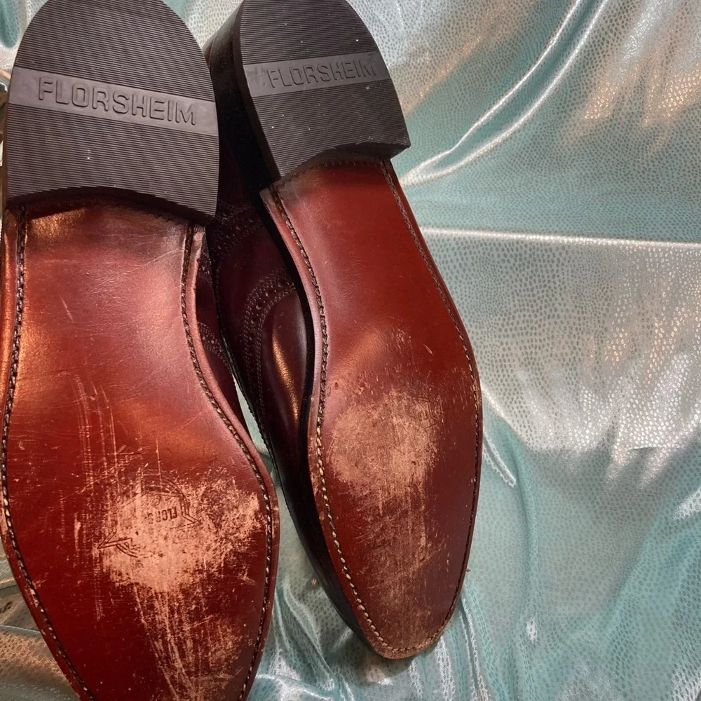 Florsheim maroon wingtip
